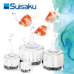 日本进口Suisaku水作气动鱼缸水妖精过滤器迷你小型增氧浅水位矮