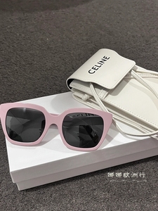 Celine赛琳23夏季新款时尚防紫外男女同款方框粉色太阳镜墨镜眼镜