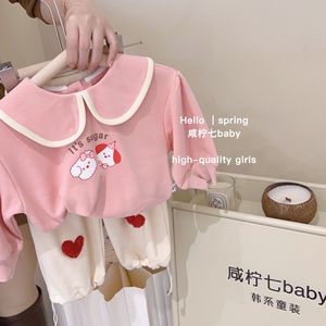 巴­拉巴­拉女童春装宝宝卫衣套装2024新款童装洋气纯棉长袖婴幼儿