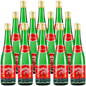 【多人团】西凤酒 口粮酒 绿瓶 光瓶 45度 500ml*12瓶
