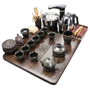 茶盘茶具套装整套全自动烧水壶一体茶台家用简约泡茶功夫茶海小型