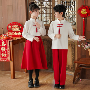 六一儿童表演套装中国风演出合唱运动会幼儿园中式班服朗诵小学生