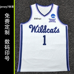 NCAA联赛美式球衣马奎斯诺维尔球衣篮球服数码印定制队服DIY印号