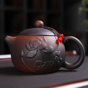 建水紫陶茶壶纯手工紫砂西施壶大容量泡茶壶家用茶具套装仿古单壶