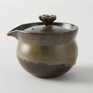 粗陶盖碗复古陶瓷中式日式手抓壶泡茶器紫砂茶具茶杯套装梅影