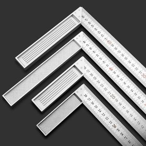 直角角度尺90度不锈钢木工测量工具铝合金三角尺工业级高精度拐尺