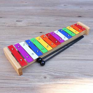 儿童玩具15音铝板琴敲琴奥尔夫打击乐器木制打琴幼儿园早教教具