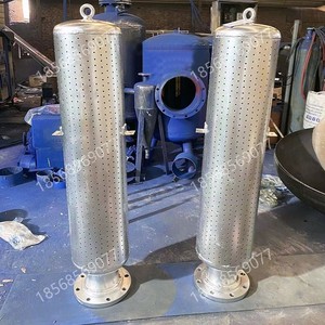 管道消音器 小孔法兰锅炉安全阀不锈钢蒸汽消声器 罗茨风机消音器