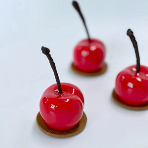 35连樱桃慕斯模 水果造型蛋糕烘焙硅胶模具DIY巧克力甜点矽膠磨具