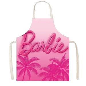 新款芭比的女孩Barbie成人亲子厨房防污家务时尚围裙