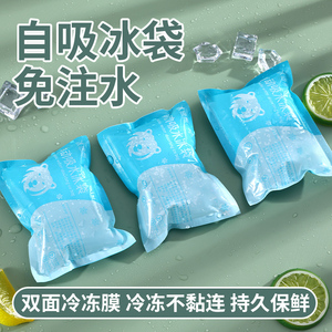 双面膜冰袋自吸水快递保鲜冷藏海鲜生鲜食品水果反复使用航空冰包