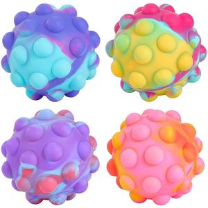 Squeeze Pop It Ball Fidget Silicone Sensory Toys Stress球