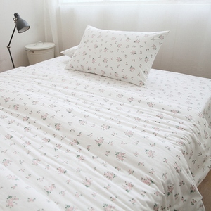山楂树之恋纯棉床笠床单单件100%全棉床罩加大床垫保护套支持定制