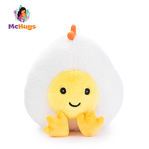 McHugs官方正品可爱鸡蛋毛绒玩偶抱睡安抚宝宝公仔儿童玩具闺蜜
