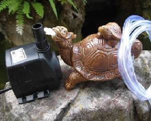 假山鱼池喷水摆件 陶瓷龙头龟 水族鱼缸园林园艺家居造景装饰摆件