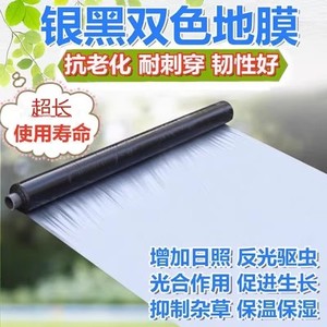 银黑地膜反光双色塑料薄膜果树果园保温保湿增温加厚除草银灰防虫