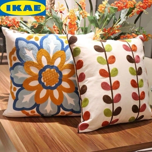 IKEA 宜家美式纯棉抱枕布艺沙发靠垫客厅样板间抱枕套飘窗