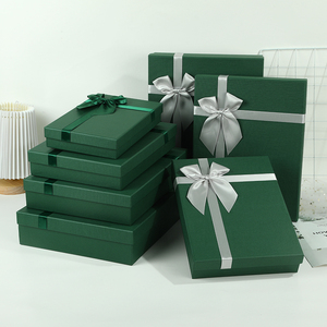 礼品盒空盒子生日礼物包装盒简约围巾衣服礼盒高档绿色小清新定制