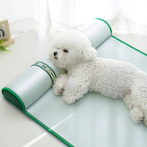 狗狗凉席垫子柴犬柯基夏季冰垫宠物猫咪藤编睡垫睡觉用小型犬狗窝