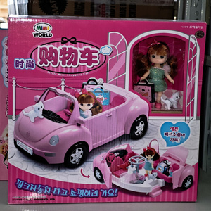 韩国miniworld迷你玫美时尚购物车仿真洋娃娃过家家玩具女孩礼物