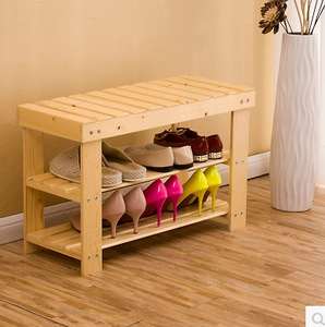 鞋架换鞋凳实木简易适用于家庭门厅多层松木新品款
