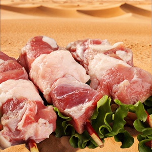 正宗新疆红柳纯羊肉串儿烧烤食材柳木枝特大号新鲜烤肉半成品商用