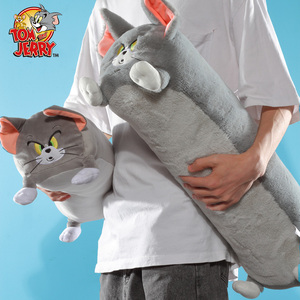 猫和老鼠长条抱枕Tom汤姆猫床上侧睡夹腿抱睡公仔ins毛绒玩偶礼物