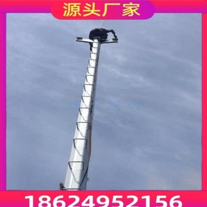 爬梯式监控立杆多边形八角15米20米25米30米升降爬梯固定式厂家