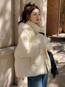 小个子棉服女冬季2023年新款韩系爆款设计感羽绒棉衣短款棉袄外套