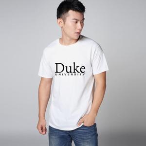 杜克大学短袖t恤DUKE UNIVERSITY同学会文化衫留学毕业纪念品衣服