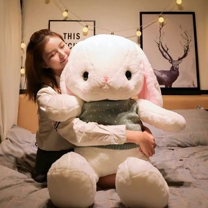日本MUJ长耳朵兔公仔大娃娃床上毛绒玩具抱枕睡觉玩偶送女孩礼品