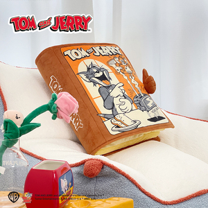 猫和老鼠正版周边枕头Tom Jerry经典漫画书抱枕立体靠垫棉绒坐垫