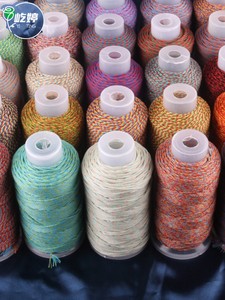 藏式手搓棉线24股 手链编织线多色双色饰品配件亚麻耐磨无弹力