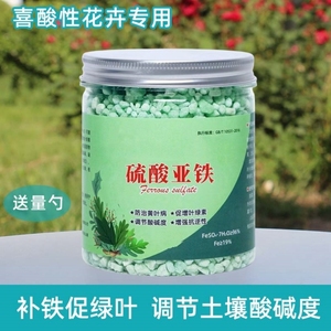 硫酸亚铁肥栀子花茉莉花富贵竹预防黄叶促生根通用型养花水溶肥料