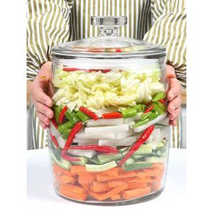 米桶五谷杂粮收纳盒玻璃泡菜坛子密封罐腌咸菜罐泡菜罐大米缸家用