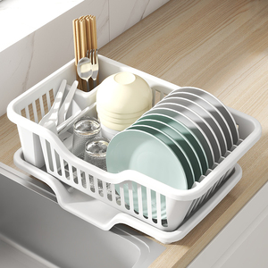 沥水碗架新款沥水架放碗架筷子碗餐具置物架晾滴水家用厨房收纳篮