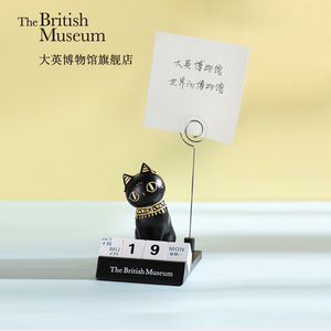 大英博物馆安德森猫日历便签夹办公室桌面小摆件闺蜜生日礼物女生