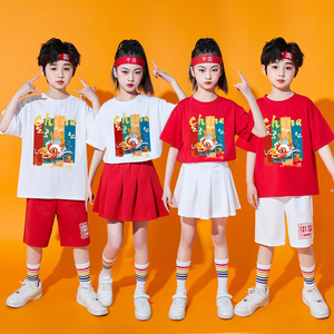 六一儿童演出服啦啦队团体合唱舞蹈服小学生运动会班服幼儿表演服