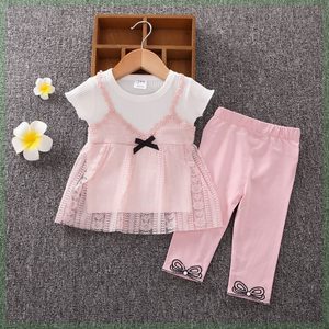 韩系女宝宝夏装洋气套装女童新款夏装婴幼儿衣服两件套0一1-3岁夏