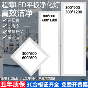 超薄净化灯30*120led洁净灯吸顶平板灯300x90手术室无尘车间医院