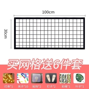 墙家居创意欧式铁装饰网片客厅网格简约宿舍网架壁饰壁挂照片铁艺