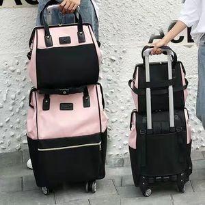拉杆子母包旅行包男女行李包轻便大容量登机箱旅行包拉杆包旅游包
