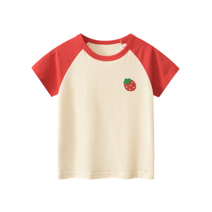 韩版童装2024夏季新款儿童短袖T恤 女孩打底衫儿童上衣收纳袋11