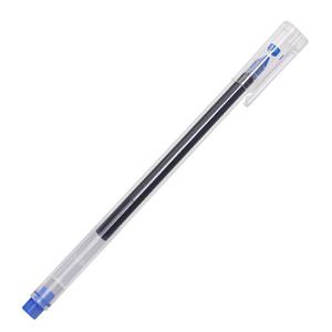 简约透中明性笔 学生考试大容量黑色水公笔办用品全管针签字笔0.5