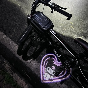 自行车投影灯山地公路电动车单车装饰配件摩托车库洛米车载迎宾灯