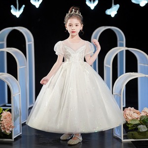 儿童礼服公主裙花童婚礼主持人小女孩六一儿童节服装钢琴演奏夏季