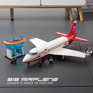大型客机乐高积木系列男孩波音737模型大号运输客运飞机机场中国