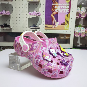 CROCS卡洛驰洞洞鞋新款儿童Hello Kitty联名款女童沙滩拖鞋208103
