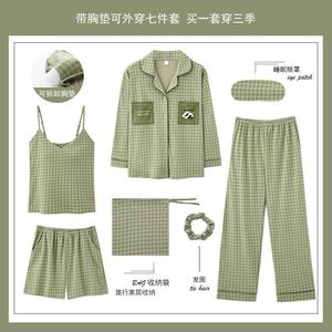 【森女系】夏天吊带春天大码女士衣服双层纱睡衣类家居服高级感