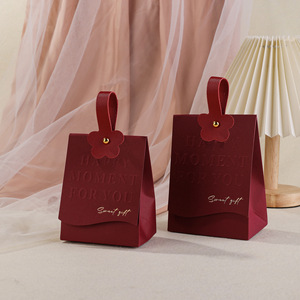 新款创意米白香槟色手提订婚结婚礼喜糖盒伴手礼欧式韩版喜糖盒子
